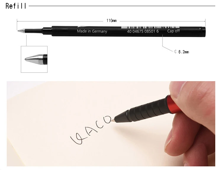 Jinghao KACO трубка серии Роскошная металлическая шариковая ручка с прозрачным белым подарочным чехлом 0,5 мм шариковые ручки для офисных принадлежностей