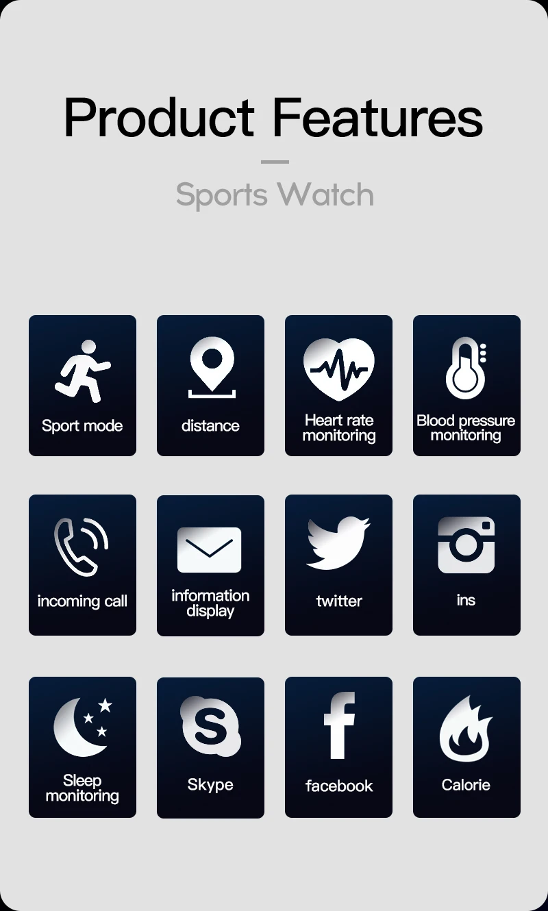 MNWT часы для мужчин женщин Смарт цифровые часы фитнес спортивный браслет монитор сердечного ритма SMS напоминание для IOS Android