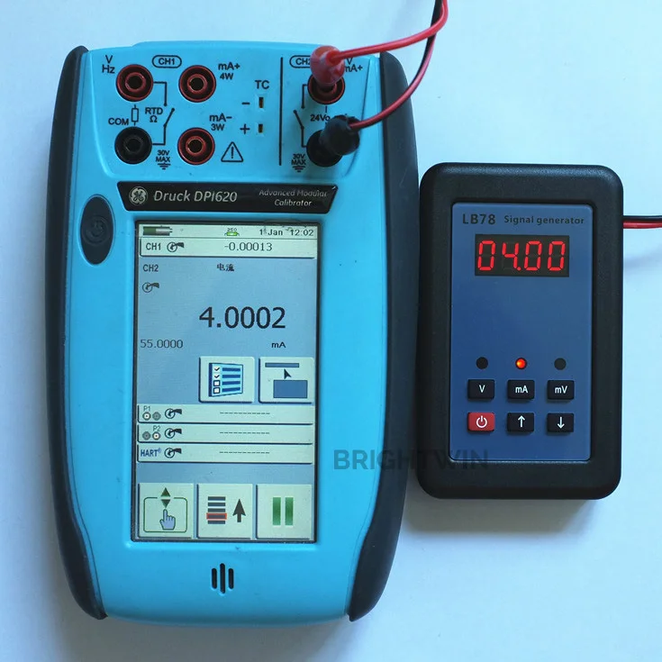 Портативный Прецизионный 0-10 в 0-5 в 4-20мА генератор сигналов 0-110мв калибратор LB78 мА мВ генератор тока сигнала для PLC передатчика