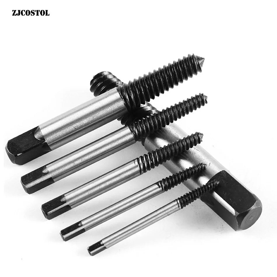 

3-22MM Carbon Steel Screw Extractor Broken Bolt Remover Drill Guide Bits Set Damaged Broken Screws Extractor Damaged Bolts