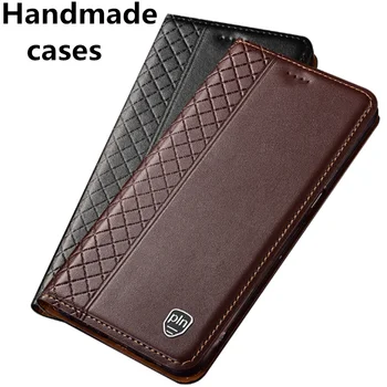 

Genuine leather flip standing case for Nokia 6 TA-1000 Nokia 6 2018 Nokia 6.1 Plus phone case card slot holder Conque capa