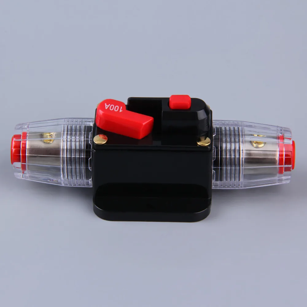 CAR AUDIO 40-AMP CIRCUIT BREAKER MANUAL RESET SWITCH AGU FUSE HOLDER STYLE