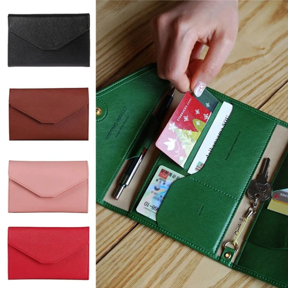 

Travel Passport Cover Foldable Credit Card Holder Money Passport Wallet ID Multifunction Documents Flight Ticket License Purse