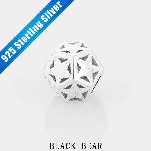 Discount 3.09g 925 Sterling Silver Romantic Stars Beads Charms Fit European Style Necklace Charm | Украшения и аксессуары