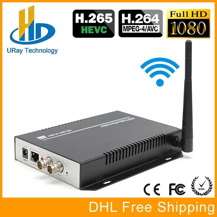 URay HEVC H.265 H.264 SD /HD /3G SDI To IP Streaming Video Encoder WiFi HD-SDI 3G-SDI To Ethernet Converter Encoder Wireless