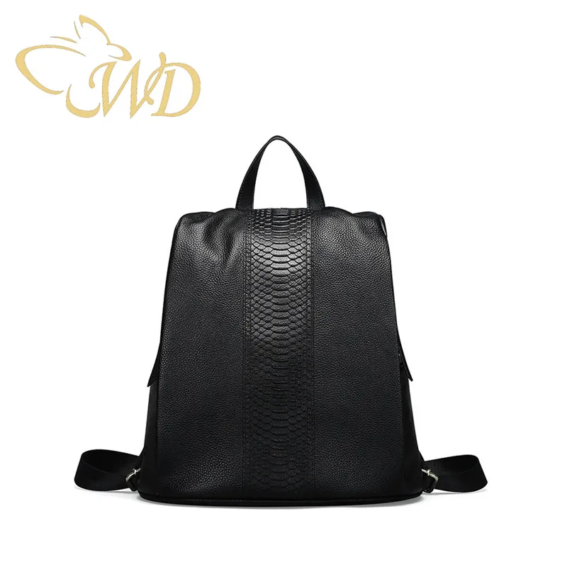 

Leather shoulder bag multi-function crocodile pattern shoulder slung casual leather cowhide shoulder bag