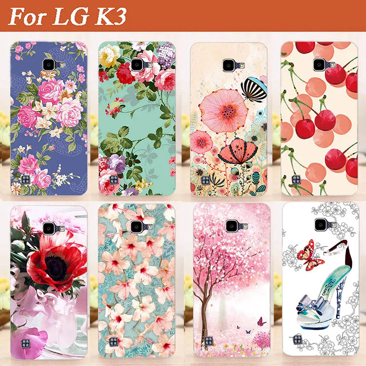 

Cartoon 10 Patterns TPU Painting Case Cover For LG K3 LTE K100 K100DS LS450 4.5 K 3 3G Silicone Back Cover Phone Case