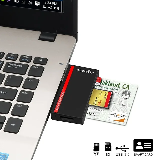 

Rocketek Card Reader USB 3.0 Multi in 1 Memory Card Adapter For Micro SD Microfoft Surface Pro 3/4 Hub Computer Accessories