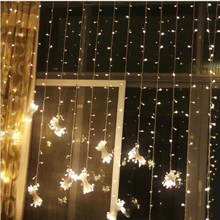 3*3 м светодио дный Шторы Строка сказочных огней 300 светодио дный s окна праздник Крытый стены Рождество вечерние Свадебные украшения