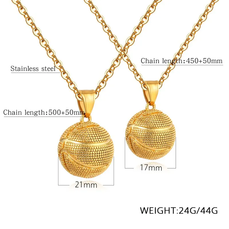 Новинка 2018 ожерелье для баскетбола женщин и мужчин модные ювелирные изделия