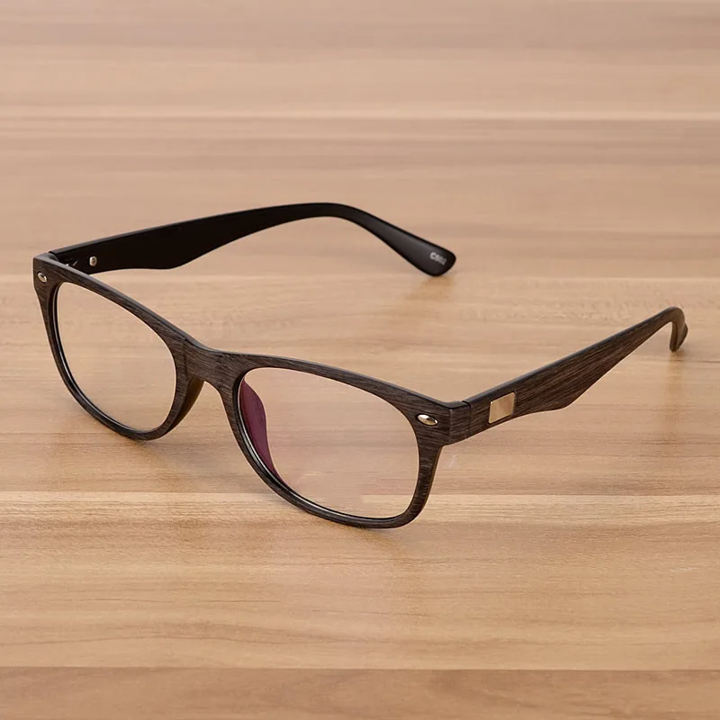 Reven Jate для мужчин и женщин унисекс деревянный узор Модные оптические очки высокое качество очки оправа оптические очки - Цвет оправы: Серый