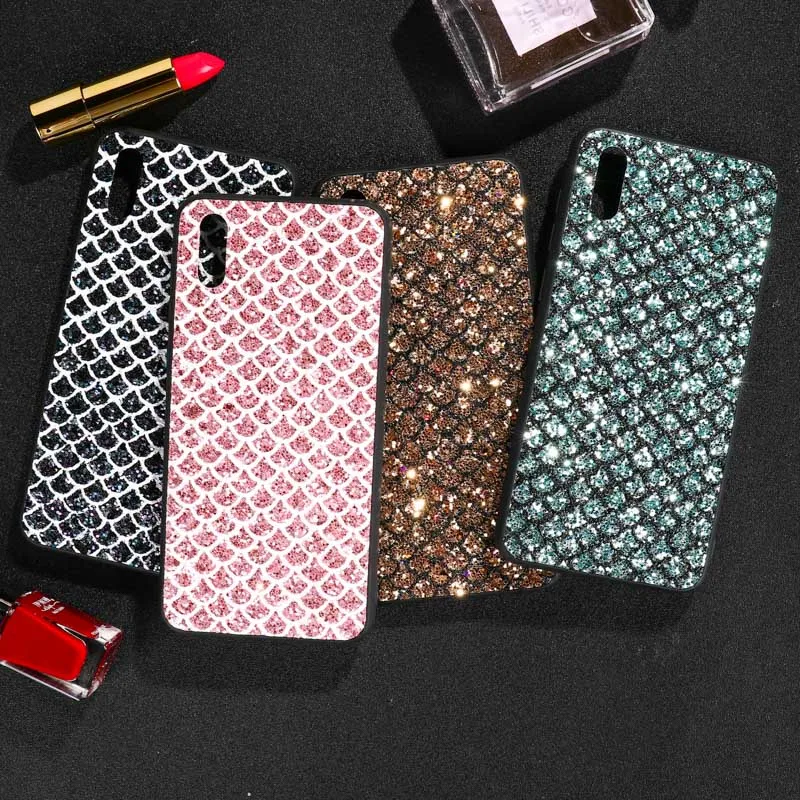 

Case For Vivo Y97 Case Bling Flash Chip PC TPU Cover For Vivo Y91 Y95 Y93 Y17 X21 UD X23 V11 V15 Pro Anti-kncok Covers Shell