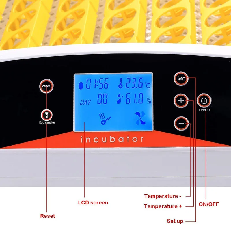 Сельскохозяйственная инкубатория машина 56 яиц инкубаторы дешевая цена куриный автоматический инкубатор для яиц птицы перепелиные Брудер Птицы Животные яйца