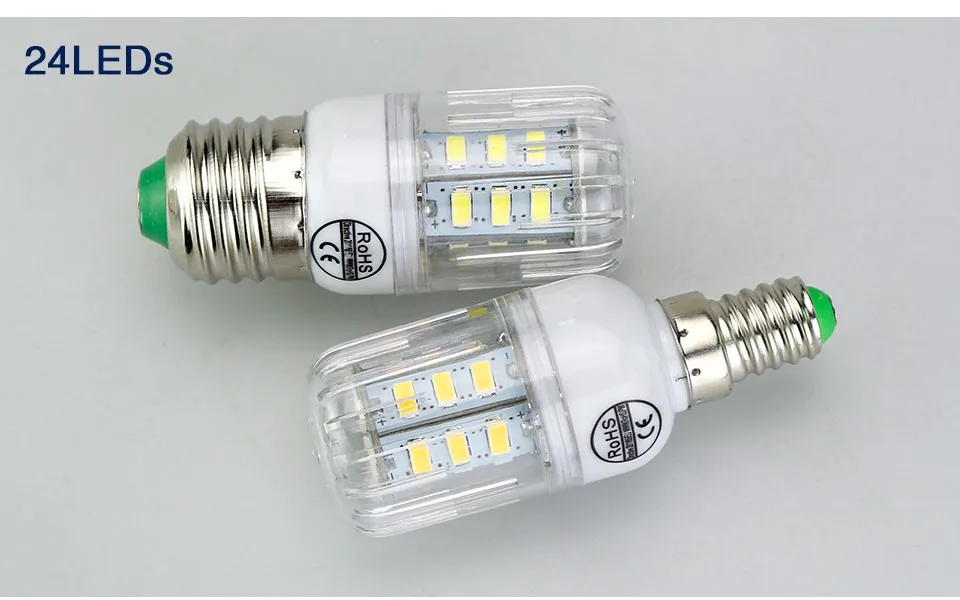 E27 светодиодный светильник 5730 SMD СВЕТОДИОДНЫЙ кукурузная Лампа 220V 24 30 42 64 80 89 108 136 светодиодный s Focos Luz E14 светодиодный Bombillas Светильник лампы ампулы светильник Инж