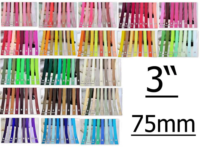3 &quot(75 мм) grosgrain однотонные ленты для украшения бантами волос 196 в наличии цвет 100