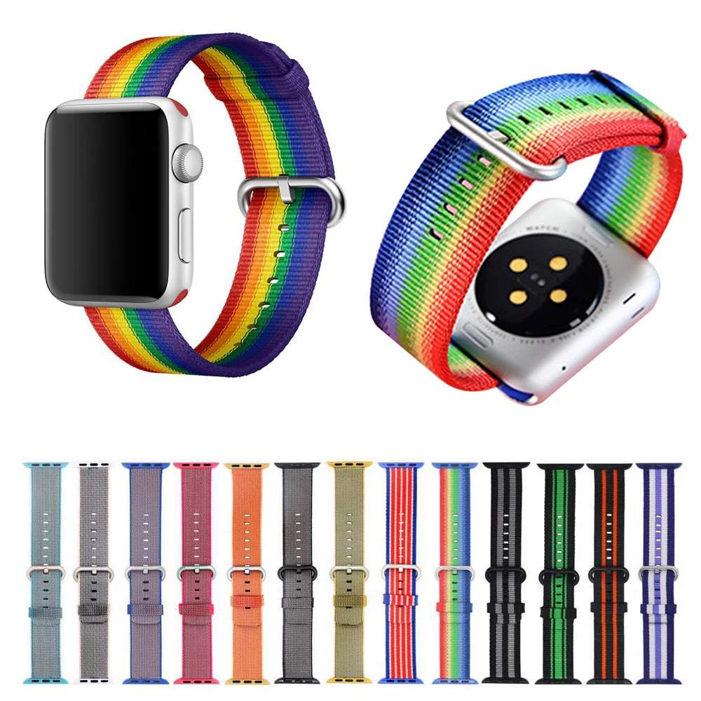 Aivtalk тканый нейлоновый ремешок для часов Apple Watch 42 мм 38 тканевый iwatch 3 2 1 наручный