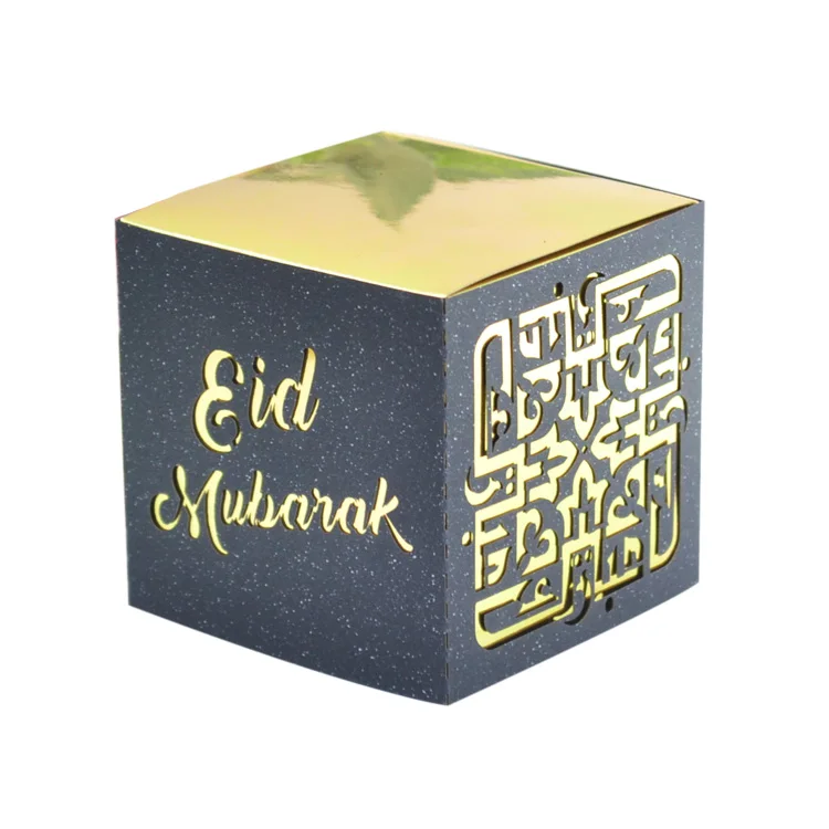 

Новый дизайн Eid Mubarak лазерная резка Рамадан Mubarak коробки для подарков