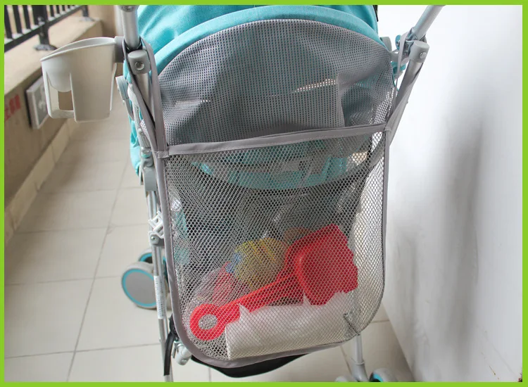 Baby Strollers comfotable 30*30cm Baby Stroller Mesh Seat Pocket Multifunctional Baby Carriage Pram Trolley Net Bag Seat Pocket Stroller Accessories hot mom baby stroller accessories