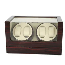 Намотка часов, LTCJ деревянный автоматический поворот 4+ 0 часы намотки чехол для хранения дисплей коробка(BW) без замка