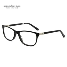 Для женщин вина Цвет ацетат очки Оптический очки с оправой JQW-1708-C5