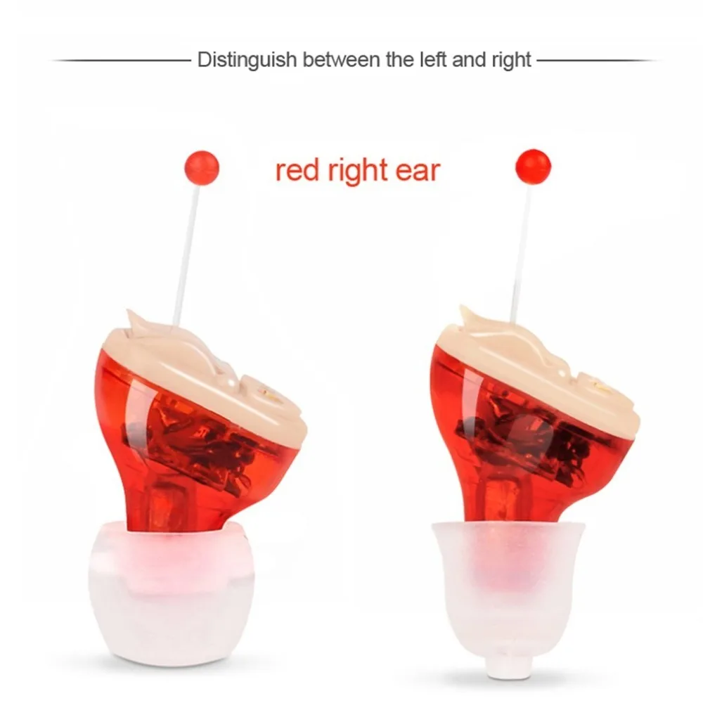 U-Kiss Hearing Aids Noise Reduction Invisible Adjustable Hearing Aid Sound Voice Amplifier Enhancer CIC Mini In-Ear Care Tools