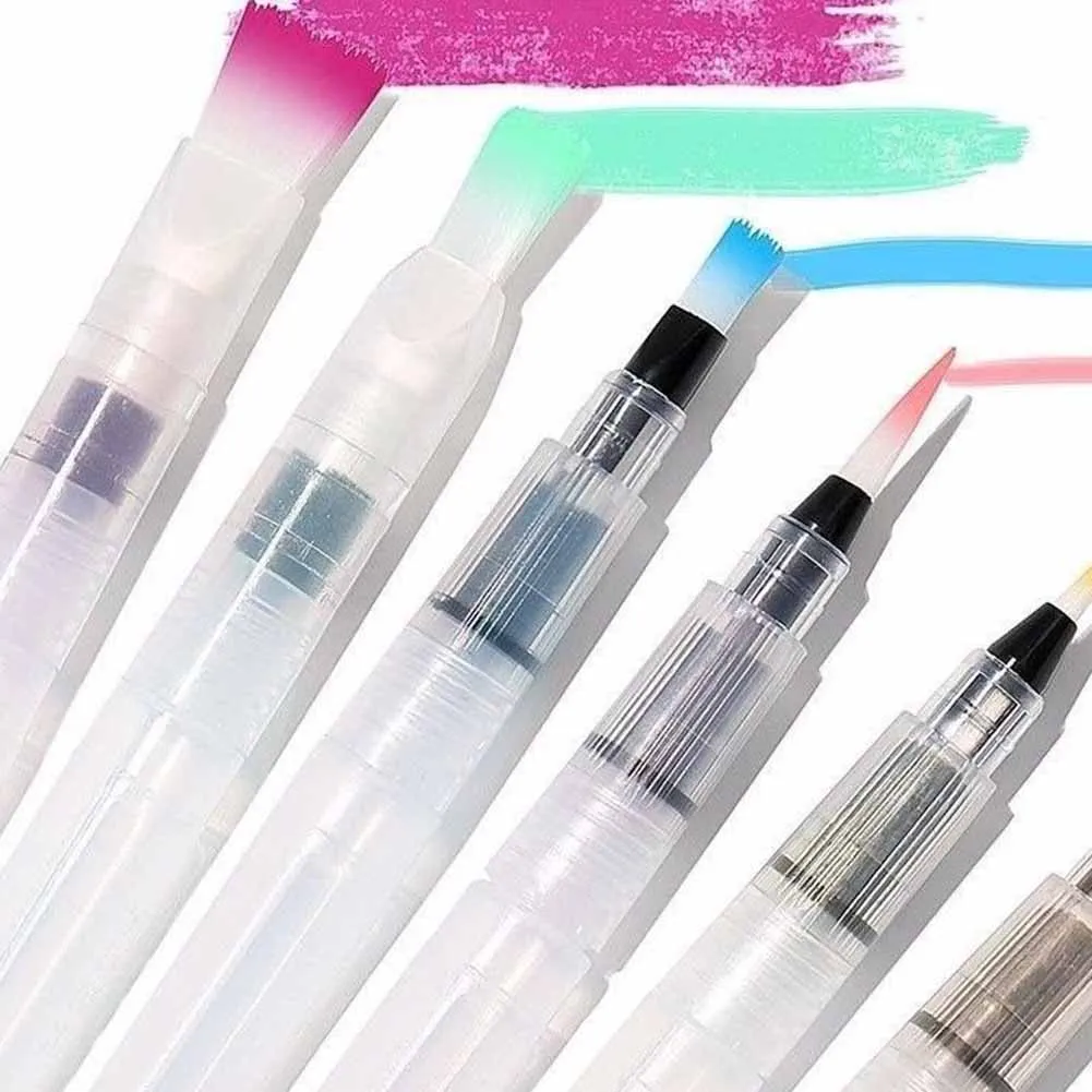 

High Quality Clear Water Color Brush Pens Beginner Learning Painting Drawing Students School Stationery Office Writing Equipment