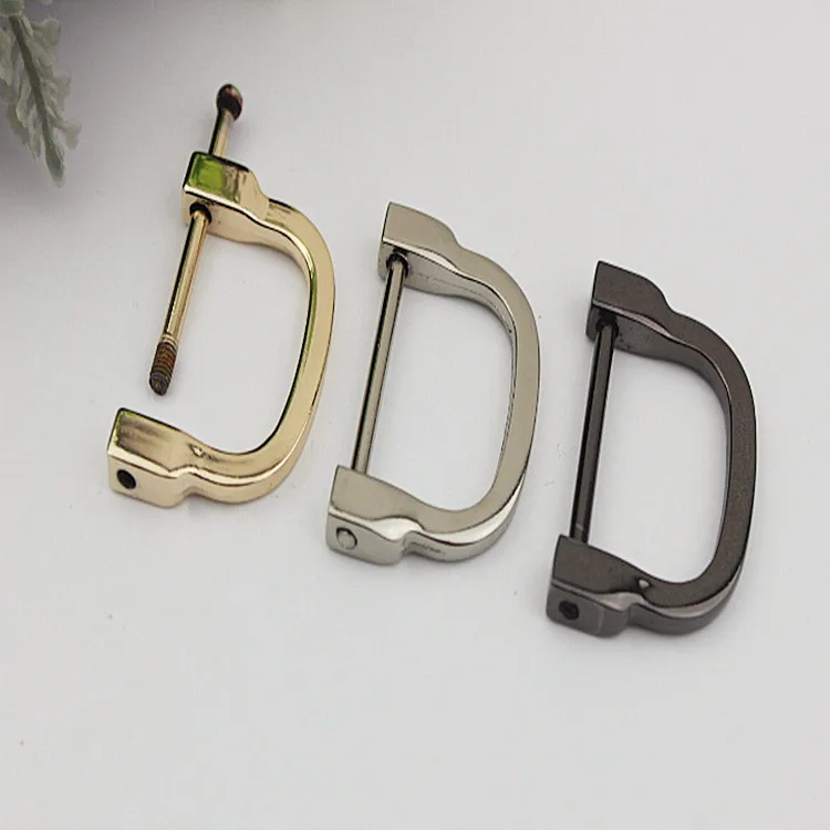 4Pcs Removable D Ring Metal Bag Buckles Handbag Strap Chain Clasp Hooks
