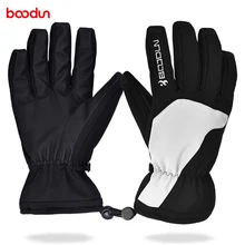 Boodun термальные флисовые лыжные перчатки зимние водонепроницаемые теплые сноубордические перчатки для мужчин и женщин Мотокросс ветрозащитный велосипедные Мотоциклетные Перчатки
