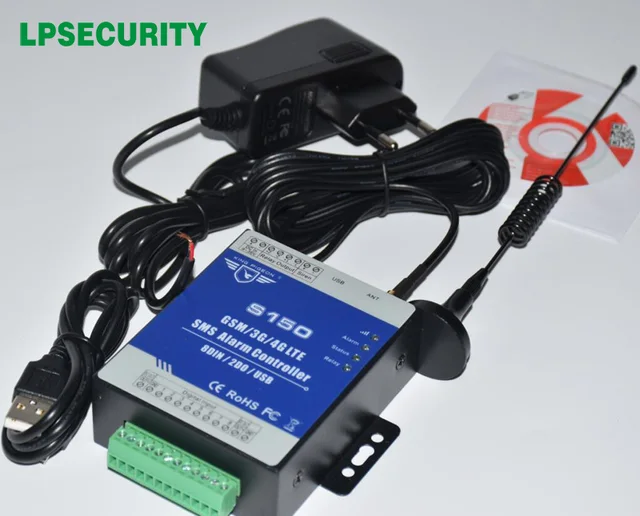 GSM RTU controller S150 GSM home Automation burglar alarm with Android/ios APP NC/NO/End of line type,dry contact 3