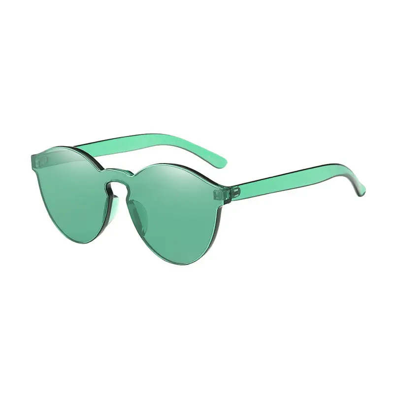 Women Summer Fashion Cat Eye Shades Sunglasses Integrated UV Candy Colored Casual Daily Glasses #4F09 (7)