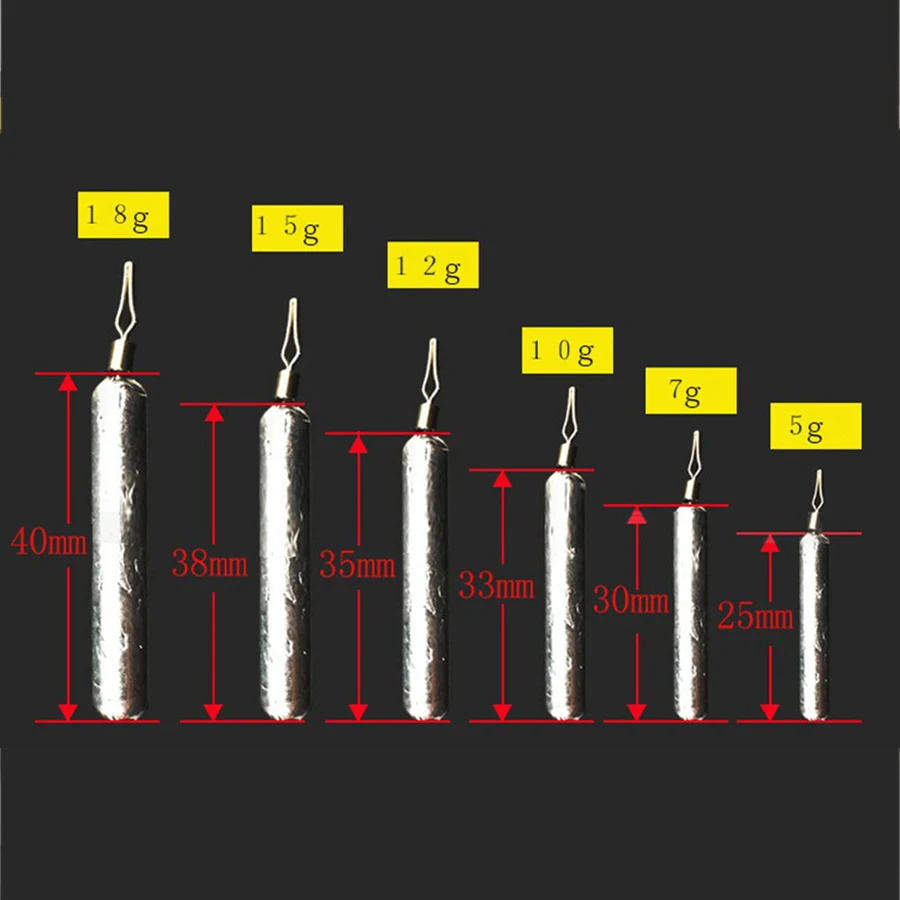 50 шт./партия распределительная Платина 5 г-18 г Цилиндрические Аксессуары определенной формы с прочный разъем рыболовные снасти дропшиппинг Цилиндрические Аксессуары