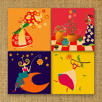 

Cowhide paper decorative painting core cartoon poster painting decoration