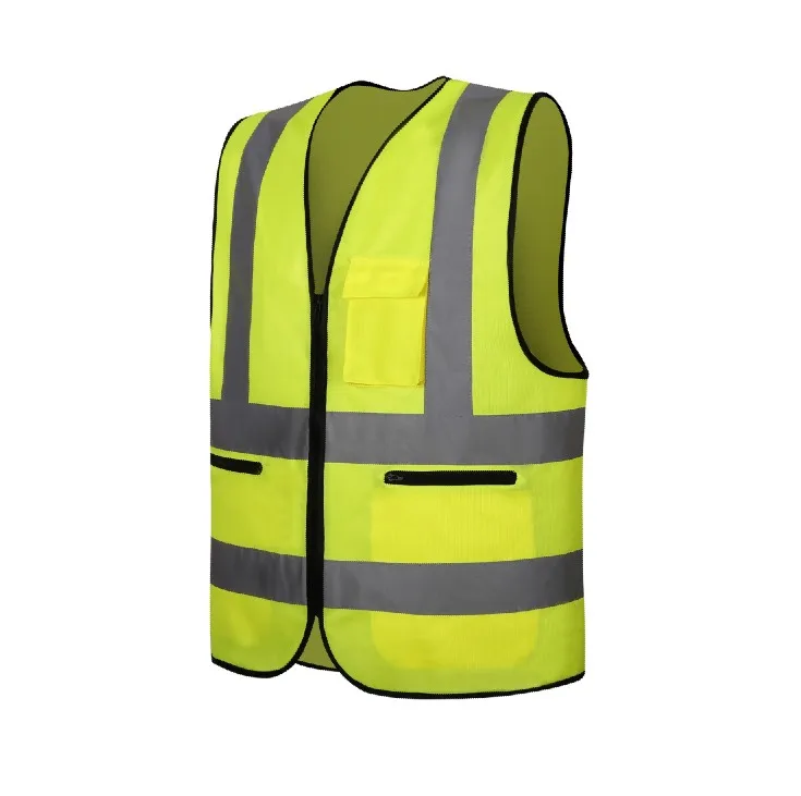 Флуоресцентный сигнальный жилет оптом с карманами