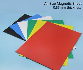 

A4 size Flexible Magnetic Sheet Colors Great for Bumper Sticker, Shelf Labels, refrigerator notes