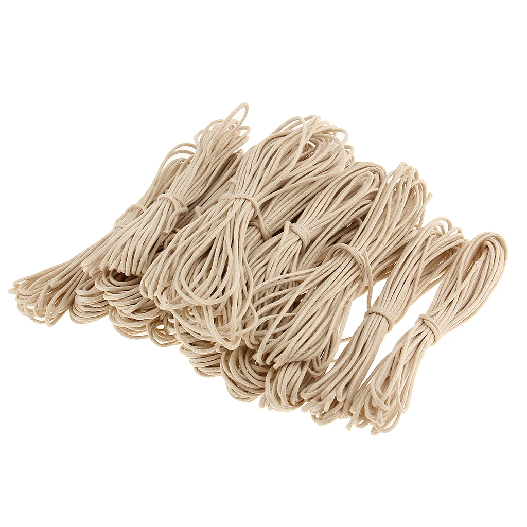 16 Bundles of 5 Meters Jewellery Making Cord DIY Waxed Wires Teether 2mm Thickness