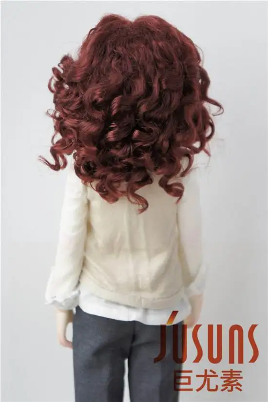 JD001 18-20 см 1/4 MSD кукла парики 7-8 дюймов Синтетические мохер куклы волосы унисекс средней длины волна BJD парики