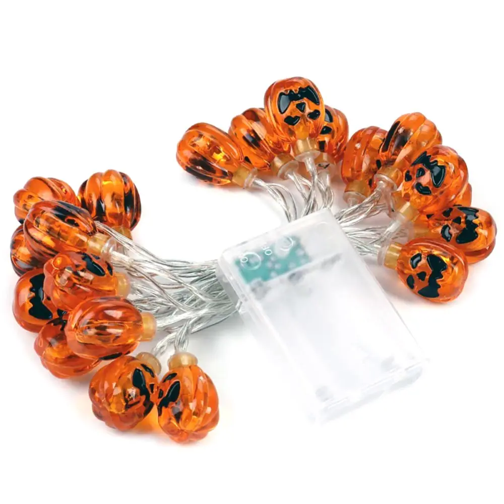 

LED Helloween Light Fairy String For Garland Strings Pumpkin/Ghost/Spider/ Bat/Skull LED Light Decor