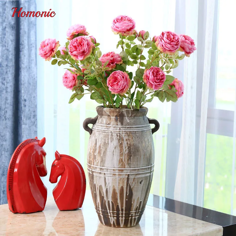 

Real Touch rose Artificial Flower 5pc/lot kunstplanten red rose Artificial Bouquet For Home Wedding Decoration Fake Flowers P20