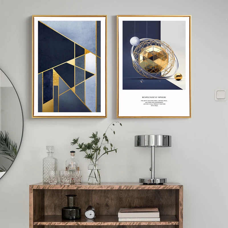 

Nordic Abstract geometric pattern Canvas Painting figure statue Prints Posters David Art Pictures for Living Room Morden Decor