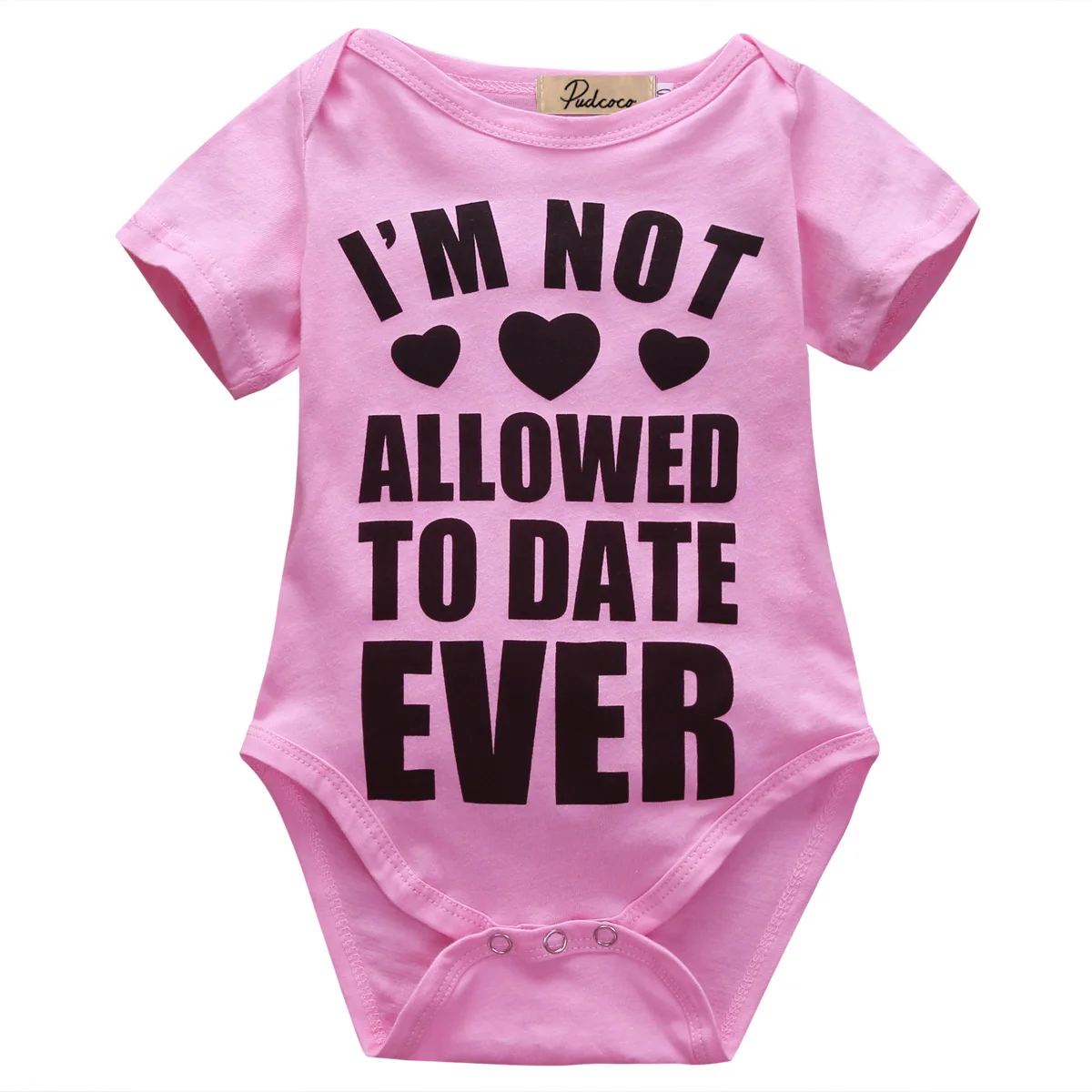 Pink Summer I Am Not Allowed To Date Ever Letter Printed Short