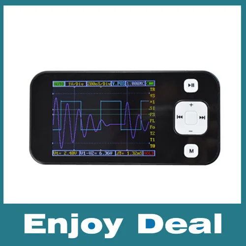 DSO201 ARM Nano Pocket Portable Digital Oscilloscope DS201 DSO Mini 2.8" with USB Cable Limt Bag Probe | Инструменты