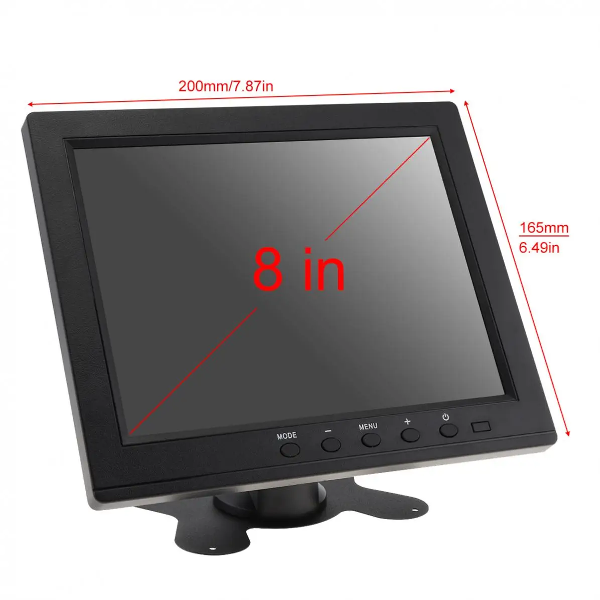 8 Inch LED Monitor HD TFT LCD Color 