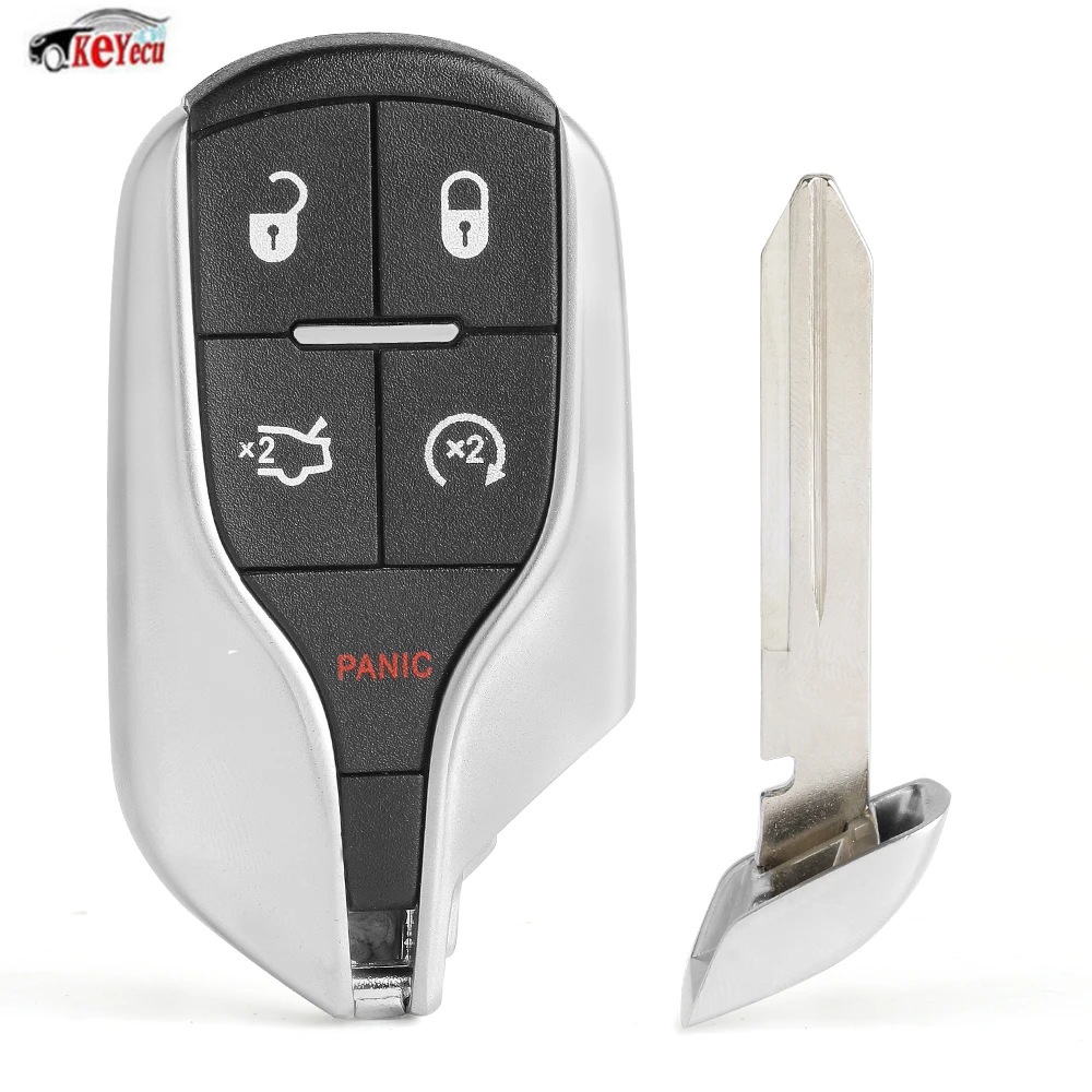 KEYECU Замена обновления дистанционного ключа автомобиля корпус Fob 5 Кнопка для Chrysler, Jeep, dodge 2011