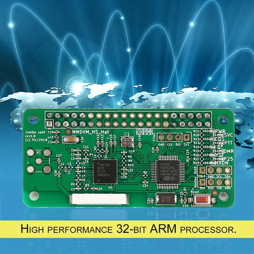 

Professional Signal Receiver Parts Without Screen and Housing MMDVM Hotspot Support P25 DMR YSF for Raspberry Pi + Antenna
