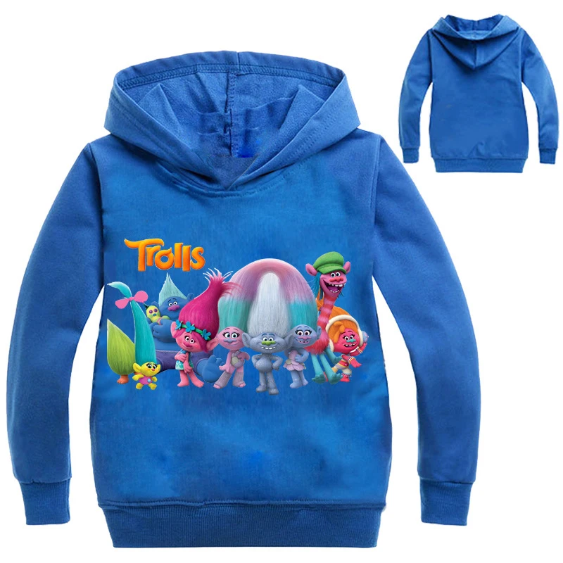 

Trolls Clothes Boys Hoodies Cartoon Troll Costumes Clothes T shirts Children Kids Sweatshirts For Boys Kids Tops 2-9Y