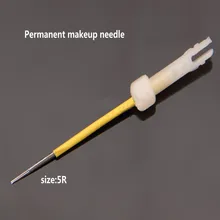50PC5R перманентные иглы для макияжа и советы Перманентный макияж иглы для губ бровей стерилизованная мозаика косметические иглы для макияжа