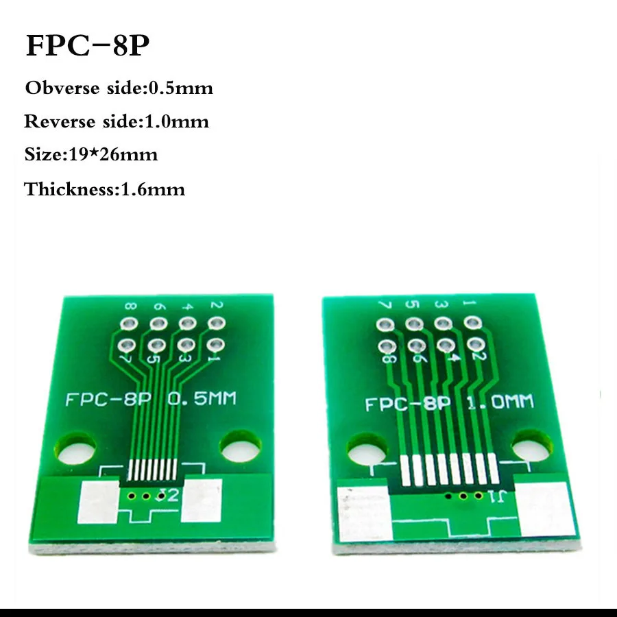 1 шт. двухсторонний 0,5 мм 1 мм FFC FPC 6 8 10 12 20 30 40 50 60 Pin до 2,54 мм FPC/FFC SMT адаптер гнездо пластины печатной платы разъем