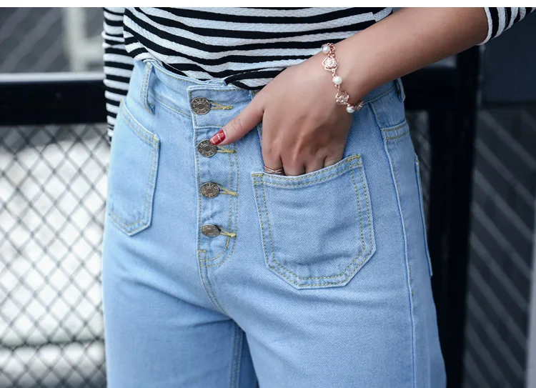 Модные женские джинсы большого размера, широкие, удобные, синие, свободные штаны, повседневные, с талией, Брендовые брюки, женские прямые 9591