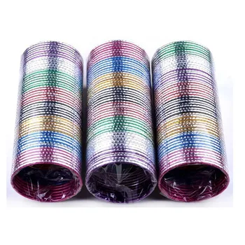 

100pcs/lot wholesale mixed color Fashion Jewelry Indian Dance bangle bracelets for party best gift BG0018