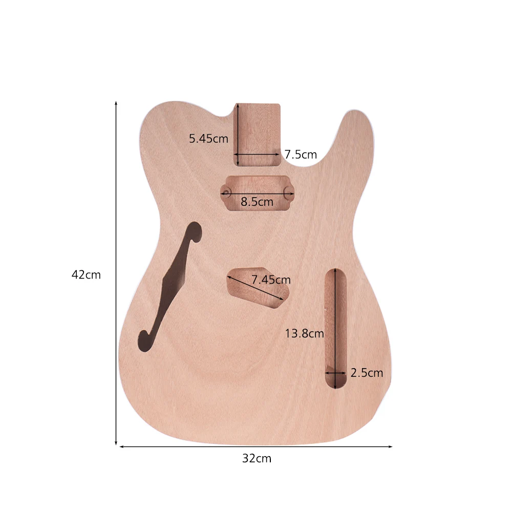 Muslady TL-F незаконченная электрогитара тела пустой гитара тела баррель DIY из красного дерева корпус гитары Запчасти для теле F гитара